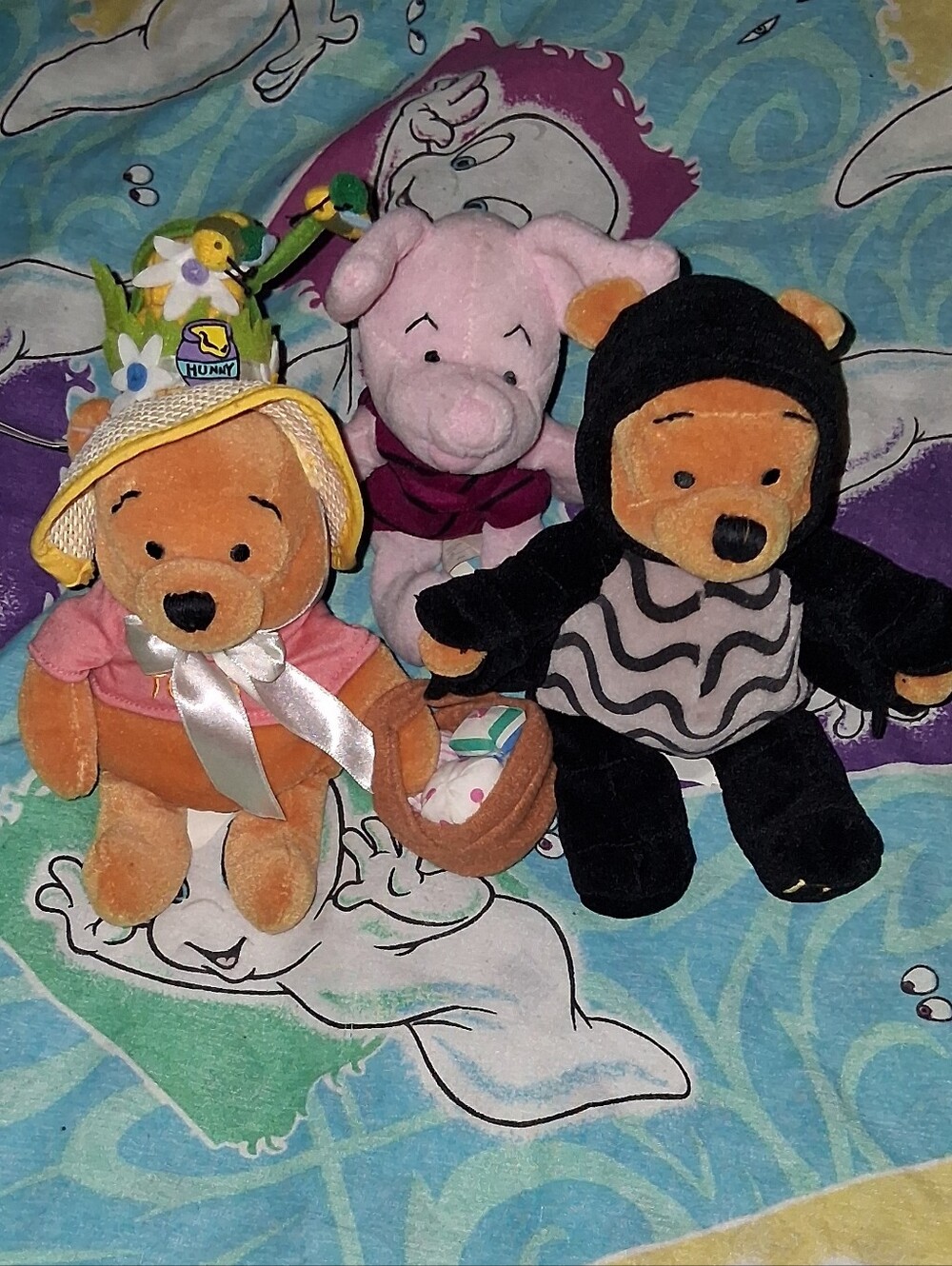 90s Disney Store Winnie The Pooh Beanie Plush Vintage Stuffed Animal Bundle Lot